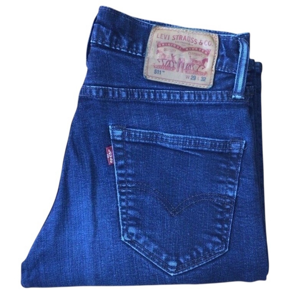 LEVIS 511 slim straight jeans 29 blue denim classic comfortable